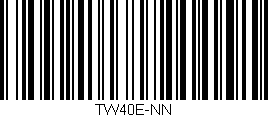 Código de barras (EAN, GTIN, SKU, ISBN): 'TW40E-NN'