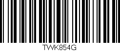 Código de barras (EAN, GTIN, SKU, ISBN): 'TWK854G'