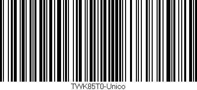 Código de barras (EAN, GTIN, SKU, ISBN): 'TWK85T0-Unico'