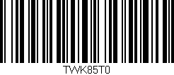 Código de barras (EAN, GTIN, SKU, ISBN): 'TWK85T0'