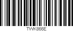 Código de barras (EAN, GTIN, SKU, ISBN): 'TWK866E'