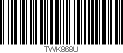 Código de barras (EAN, GTIN, SKU, ISBN): 'TWK868U'