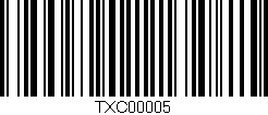 Código de barras (EAN, GTIN, SKU, ISBN): 'TXC00005'