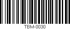 Código de barras (EAN, GTIN, SKU, ISBN): 'Tbm-0030'