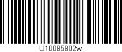 Código de barras (EAN, GTIN, SKU, ISBN): 'U10085802w'