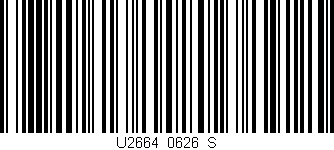 Código de barras (EAN, GTIN, SKU, ISBN): 'U2664/0626_S'