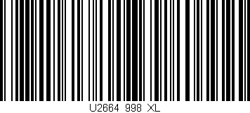 Código de barras (EAN, GTIN, SKU, ISBN): 'U2664/998_XL'