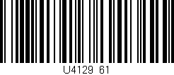 Código de barras (EAN, GTIN, SKU, ISBN): 'U4129/61'