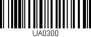 Código de barras (EAN, GTIN, SKU, ISBN): 'UA0300'