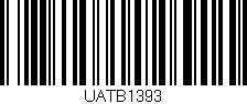Código de barras (EAN, GTIN, SKU, ISBN): 'UATB1393'