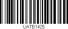 Código de barras (EAN, GTIN, SKU, ISBN): 'UATB1425'