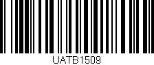 Código de barras (EAN, GTIN, SKU, ISBN): 'UATB1509'