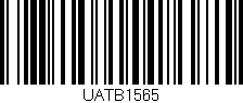 Código de barras (EAN, GTIN, SKU, ISBN): 'UATB1565'