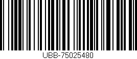 Código de barras (EAN, GTIN, SKU, ISBN): 'UBB-75025480'