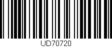 Código de barras (EAN, GTIN, SKU, ISBN): 'UD70720'