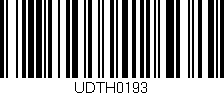 Código de barras (EAN, GTIN, SKU, ISBN): 'UDTH0193'