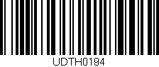 Código de barras (EAN, GTIN, SKU, ISBN): 'UDTH0194'