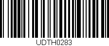 Código de barras (EAN, GTIN, SKU, ISBN): 'UDTH0283'