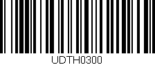 Código de barras (EAN, GTIN, SKU, ISBN): 'UDTH0300'