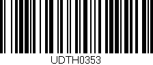 Código de barras (EAN, GTIN, SKU, ISBN): 'UDTH0353'