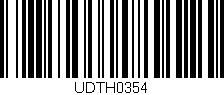 Código de barras (EAN, GTIN, SKU, ISBN): 'UDTH0354'