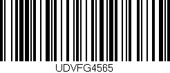 Código de barras (EAN, GTIN, SKU, ISBN): 'UDVFG4565'