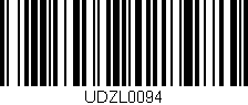 Código de barras (EAN, GTIN, SKU, ISBN): 'UDZL0094'