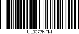 Código de barras (EAN, GTIN, SKU, ISBN): 'UL9377NFM'