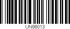 Código de barras (EAN, GTIN, SKU, ISBN): 'UN96013'