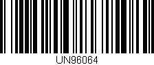 Código de barras (EAN, GTIN, SKU, ISBN): 'UN96064'