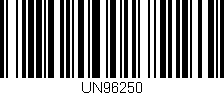 Código de barras (EAN, GTIN, SKU, ISBN): 'UN96250'