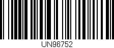 Código de barras (EAN, GTIN, SKU, ISBN): 'UN96752'