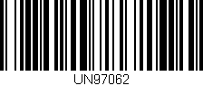 Código de barras (EAN, GTIN, SKU, ISBN): 'UN97062'