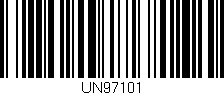 Código de barras (EAN, GTIN, SKU, ISBN): 'UN97101'