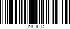 Código de barras (EAN, GTIN, SKU, ISBN): 'UN99004'