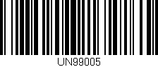 Código de barras (EAN, GTIN, SKU, ISBN): 'UN99005'