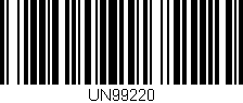 Código de barras (EAN, GTIN, SKU, ISBN): 'UN99220'