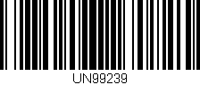 Código de barras (EAN, GTIN, SKU, ISBN): 'UN99239'