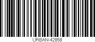 Código de barras (EAN, GTIN, SKU, ISBN): 'URBAN-42858'