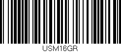 Código de barras (EAN, GTIN, SKU, ISBN): 'USM16GR'