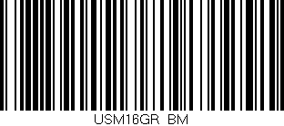 Código de barras (EAN, GTIN, SKU, ISBN): 'USM16GR/BM'