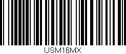 Código de barras (EAN, GTIN, SKU, ISBN): 'USM16MX'