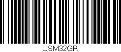 Código de barras (EAN, GTIN, SKU, ISBN): 'USM32GR'