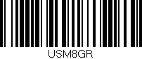 Código de barras (EAN, GTIN, SKU, ISBN): 'USM8GR'
