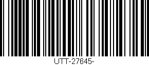 Código de barras (EAN, GTIN, SKU, ISBN): 'UTT-27645-'