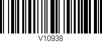 Código de barras (EAN, GTIN, SKU, ISBN): 'V10938'