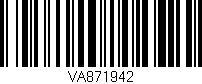 Código de barras (EAN, GTIN, SKU, ISBN): 'VA871942'