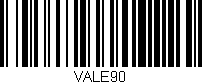 Código de barras (EAN, GTIN, SKU, ISBN): 'VALE90'