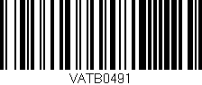 Código de barras (EAN, GTIN, SKU, ISBN): 'VATB0491'