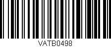 Código de barras (EAN, GTIN, SKU, ISBN): 'VATB0498'
